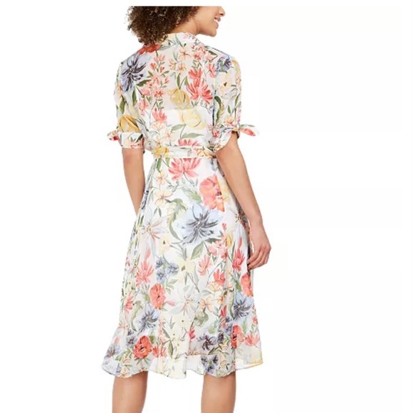 SOLD Calvin Klein Floral Midi Dress - Picture 2 of 9